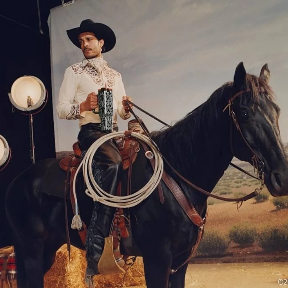 NIB Stanley x Barbie ‘80s Western Ken™ 40oz Tumbler-Midnight Black/Buckle 🤠